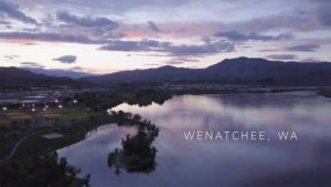 River and mountains surrounding Wenatchee