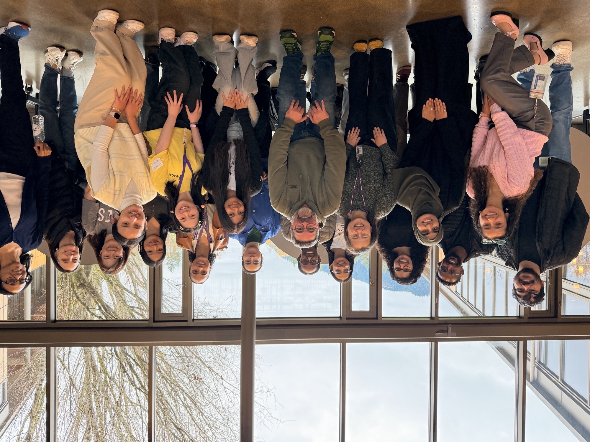 A group of Doctor for a Day volunteers pose together