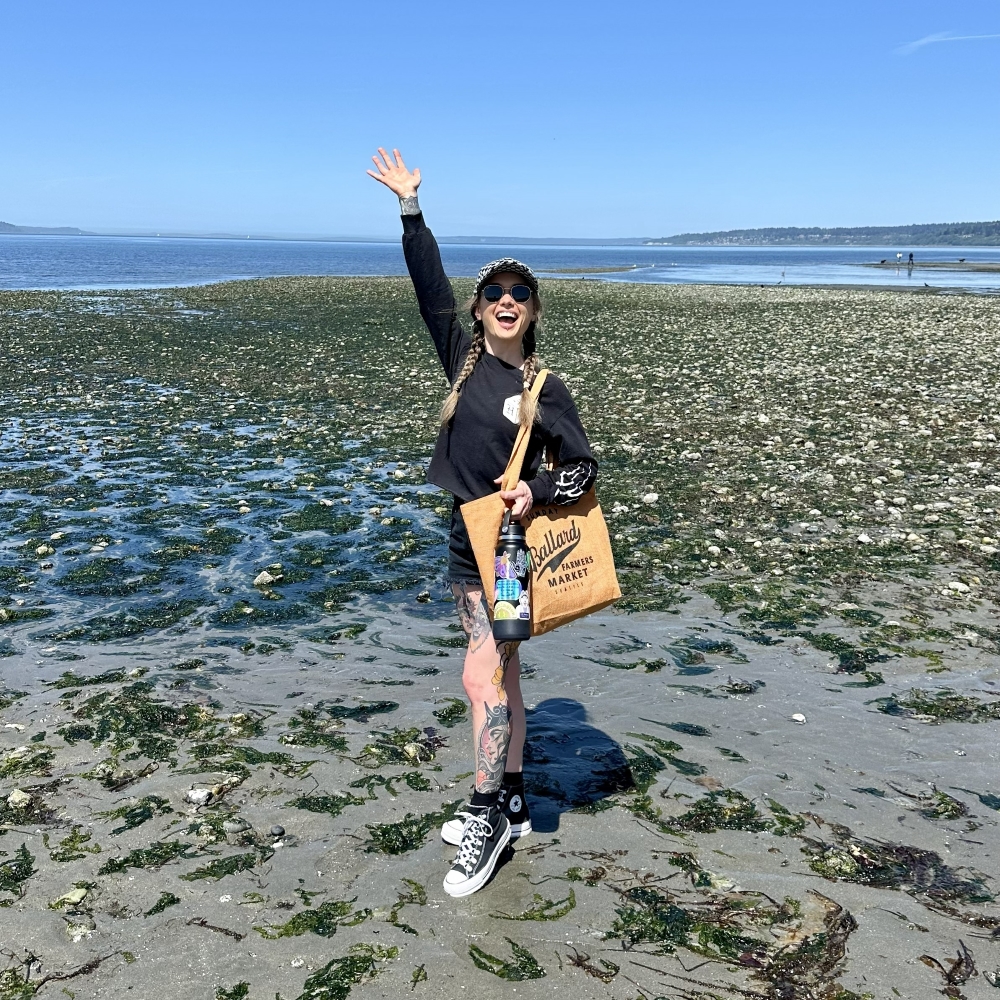 Shyanne King poses on a beach